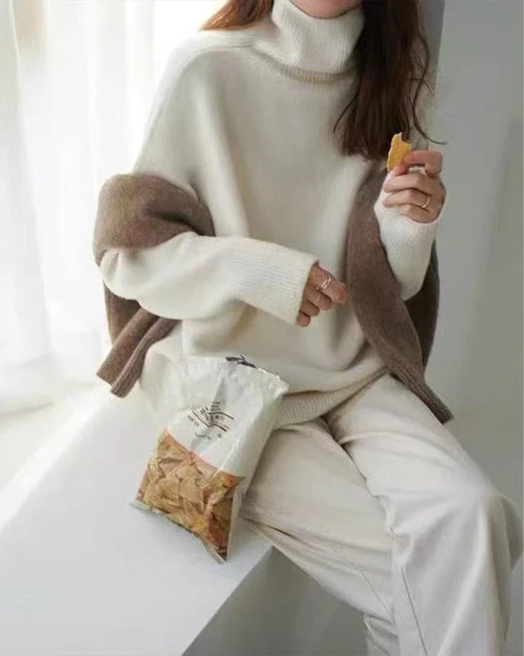 Amelia | Women’s Turtleneck Oversized Casual Sweater