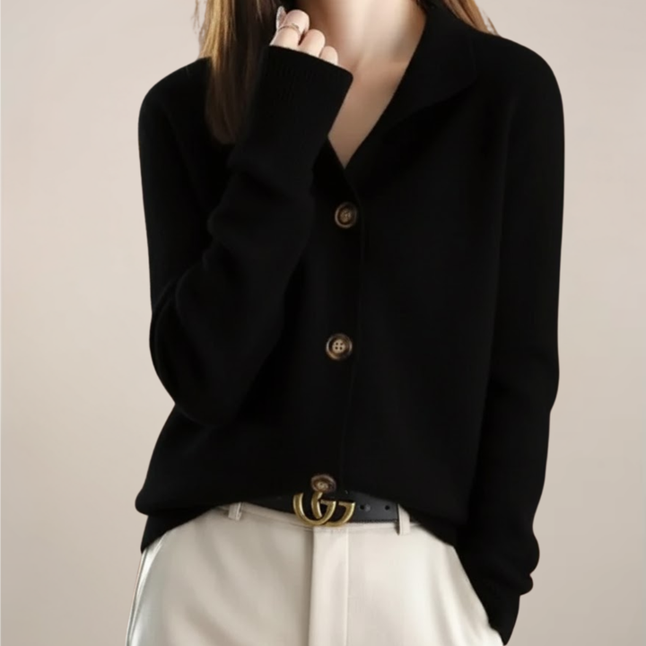 Poppy | Women Spring Collared Button Cardigan