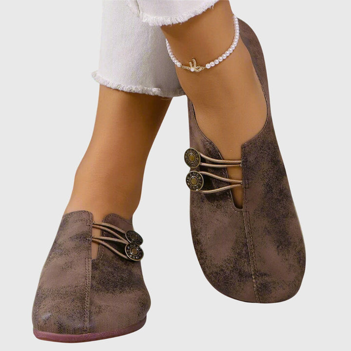 Catherine | Women Spring Casual Slip-On Button Flats