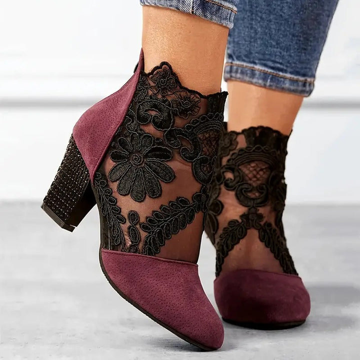 Charlotte | Women's White Heels