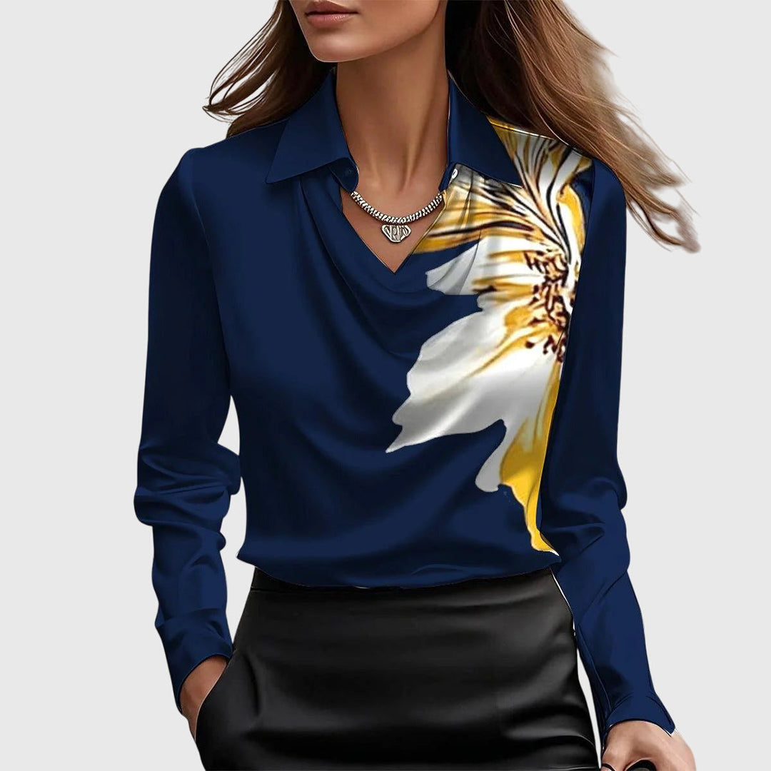 Poppy | Women’s Cowl Neck Long Sleeve Top