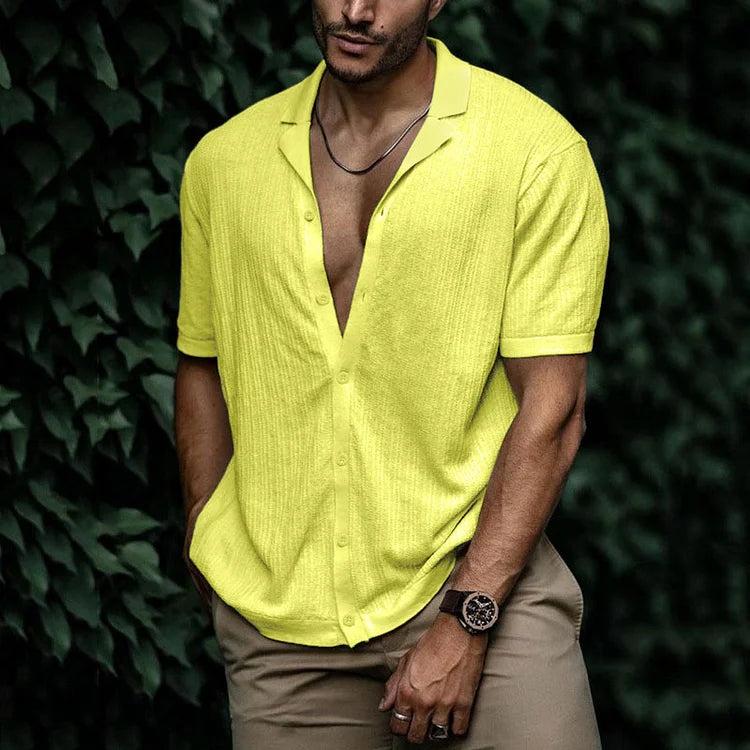 Brandon | Men Casual Short Sleeve Button Shirt