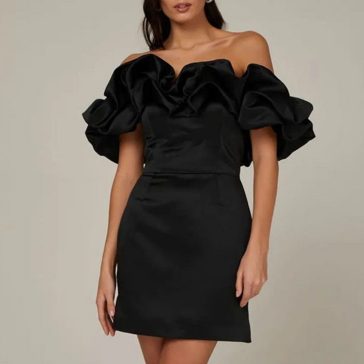 Lily | Women’s Wedding Guest Ruffle Mini Dress