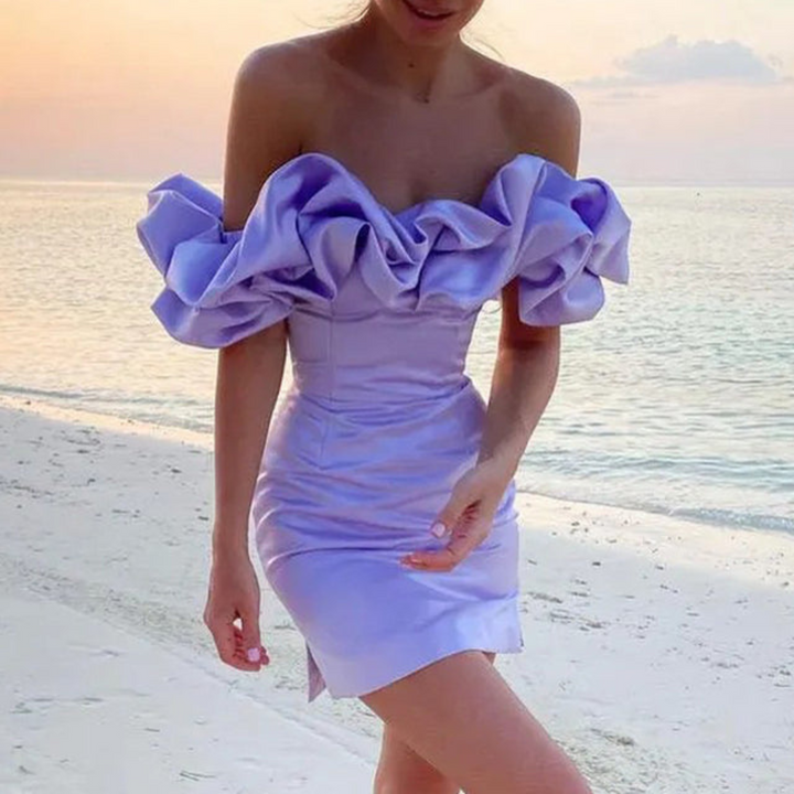 Lily | Women’s Wedding Guest Ruffle Mini Dress
