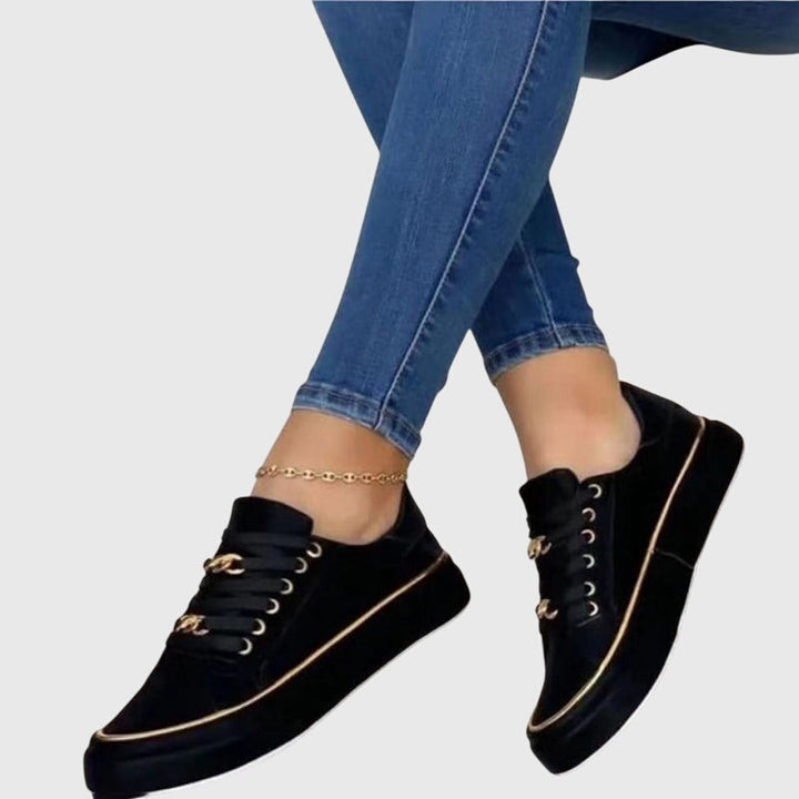 Bianca | Women Spring Casual Velvet Lace-Up Sneakers