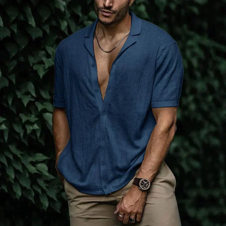 Brandon | Men Casual Short Sleeve Button Shirt