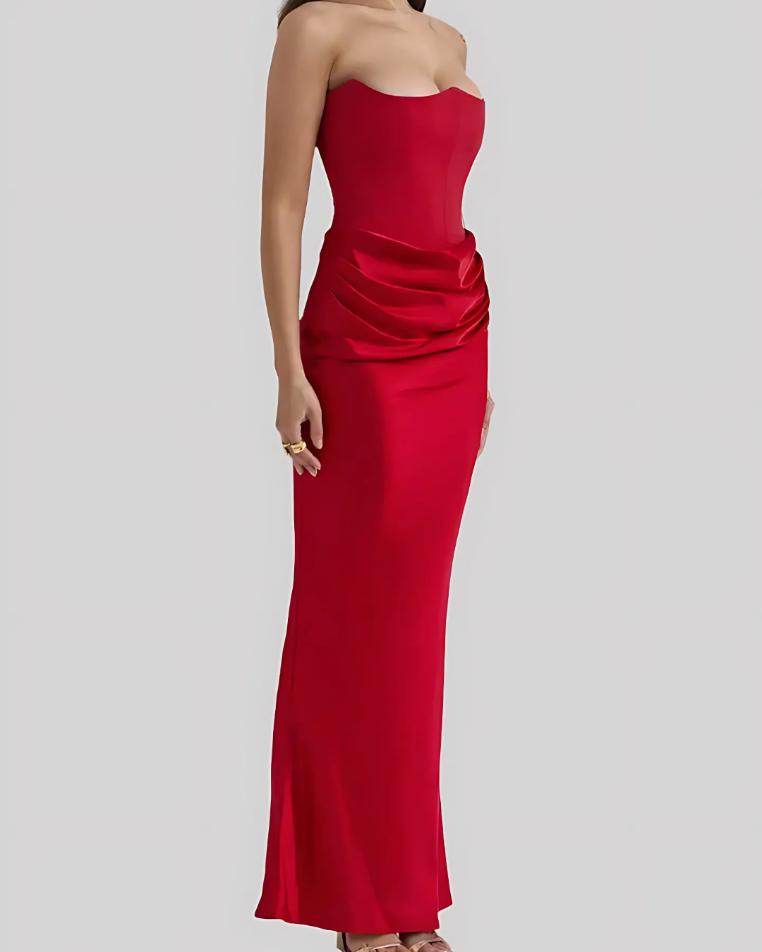 Lauren | Women’s Wedding Guest Draped Maxi Dress