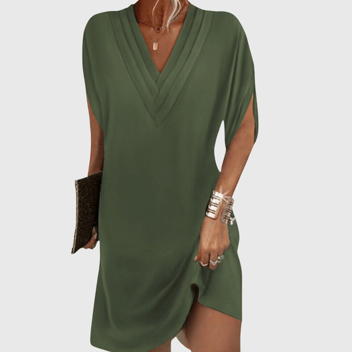 Freya | Womens V Neck Loose Mini Dress
