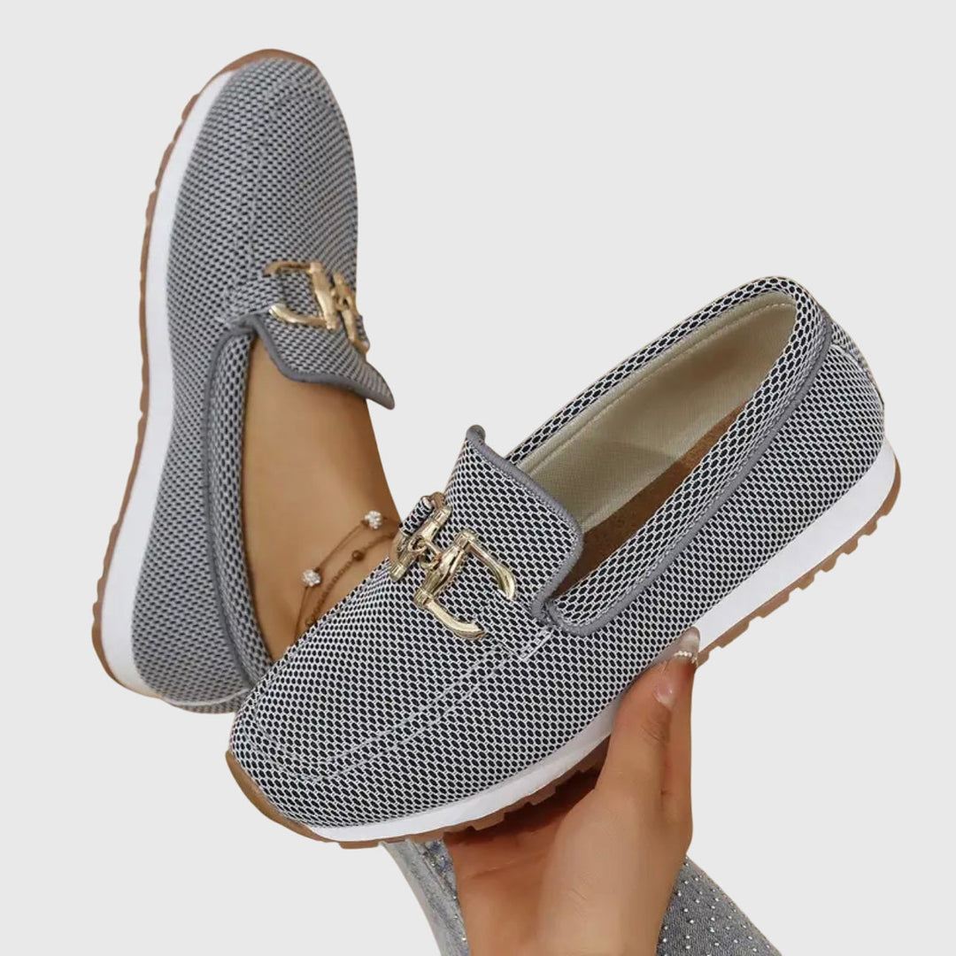 Audrey | Women’s Orthopedic Metal Accent Slip On Loafers