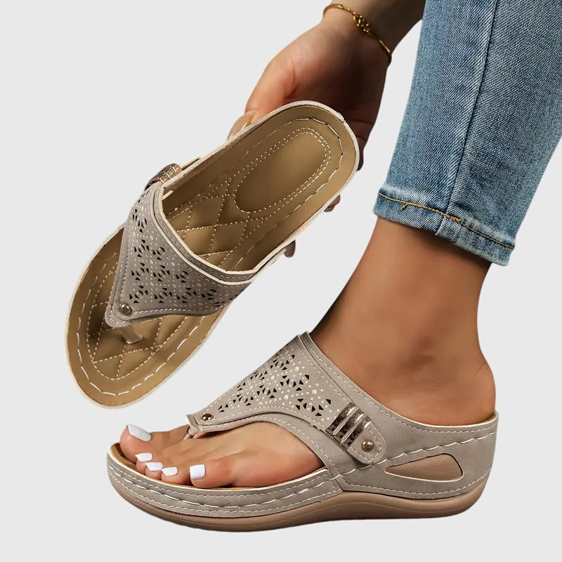 Ivy | Womens Slip On Flat Sandals