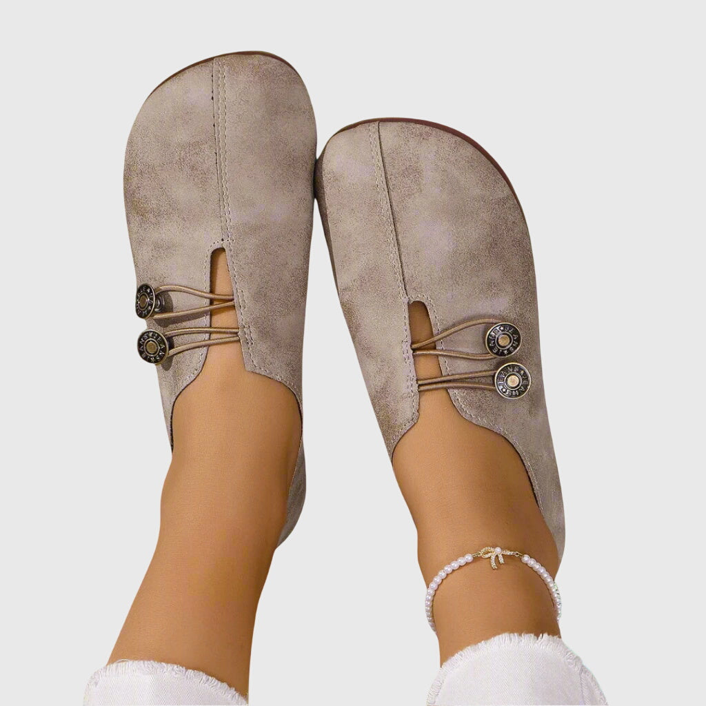 Catherine | Women Spring Casual Slip-On Button Flats