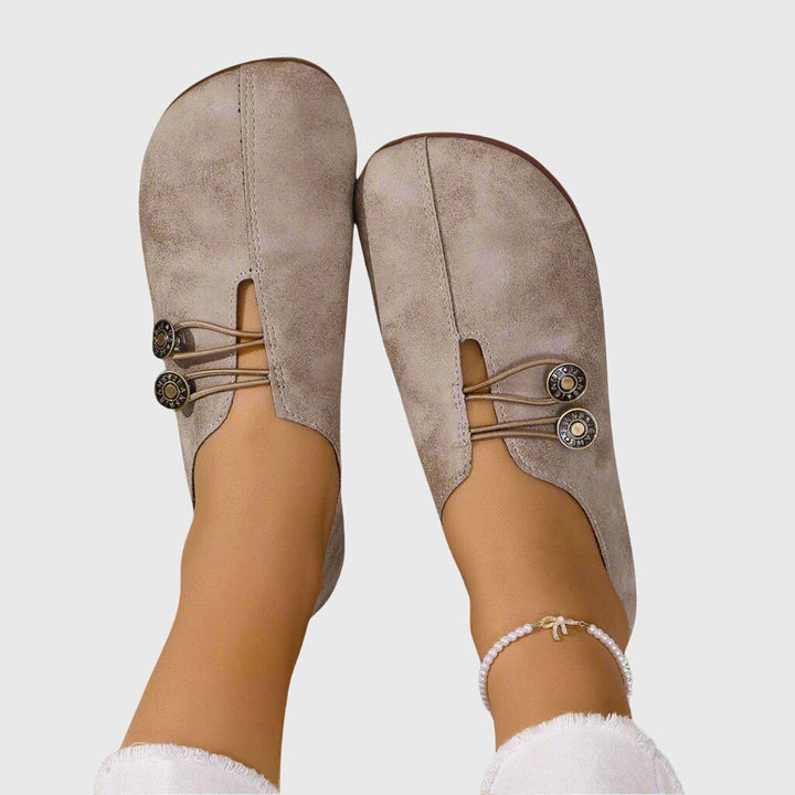 Catherine | Women Spring Casual Slip-On Button Flats