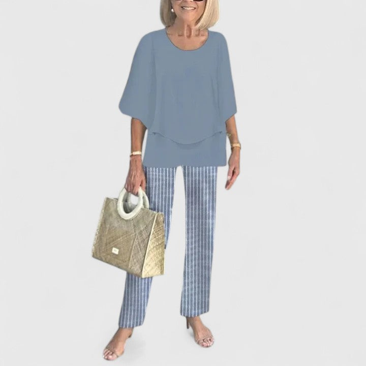 Anna | Women’s Printed Two Piece Pants Set
