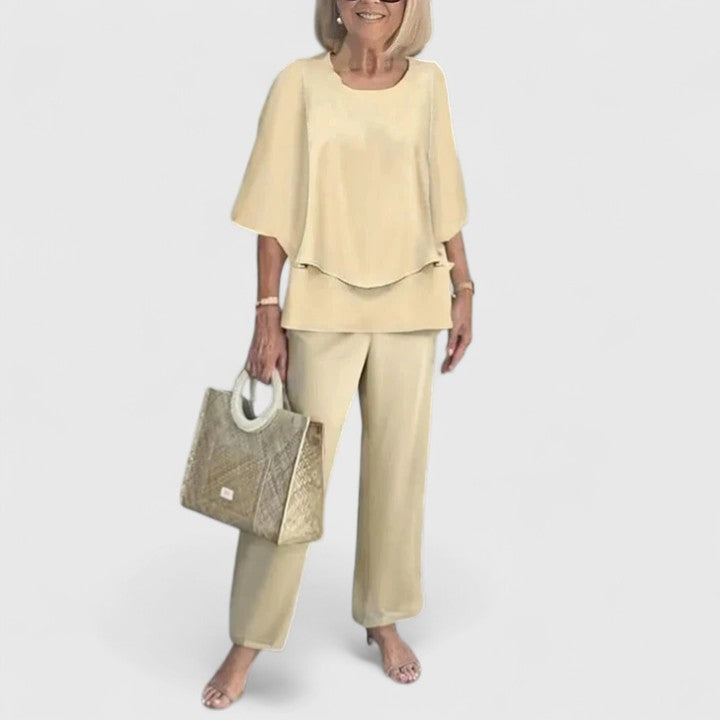 Anna | Women’s Printed Two Piece Pants Set