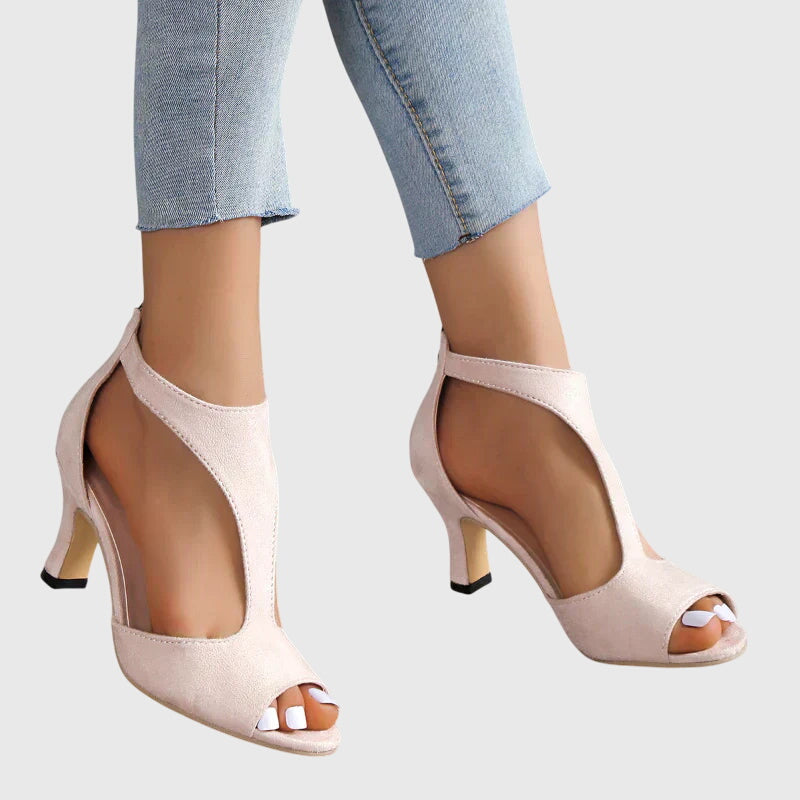 Anna | Women Spring Cutout Open Toe Heels