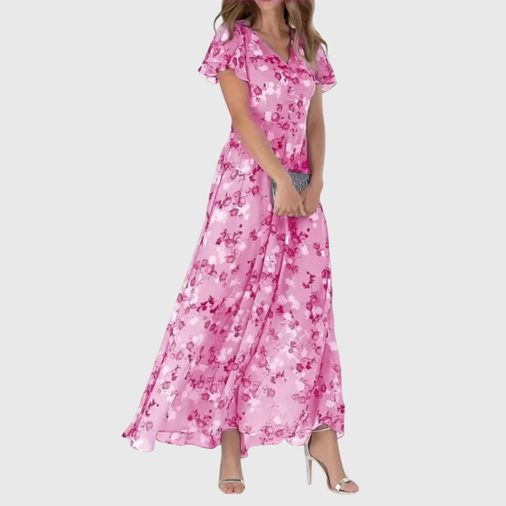 Darcey | Womens Floral V Neck Maxi Dress