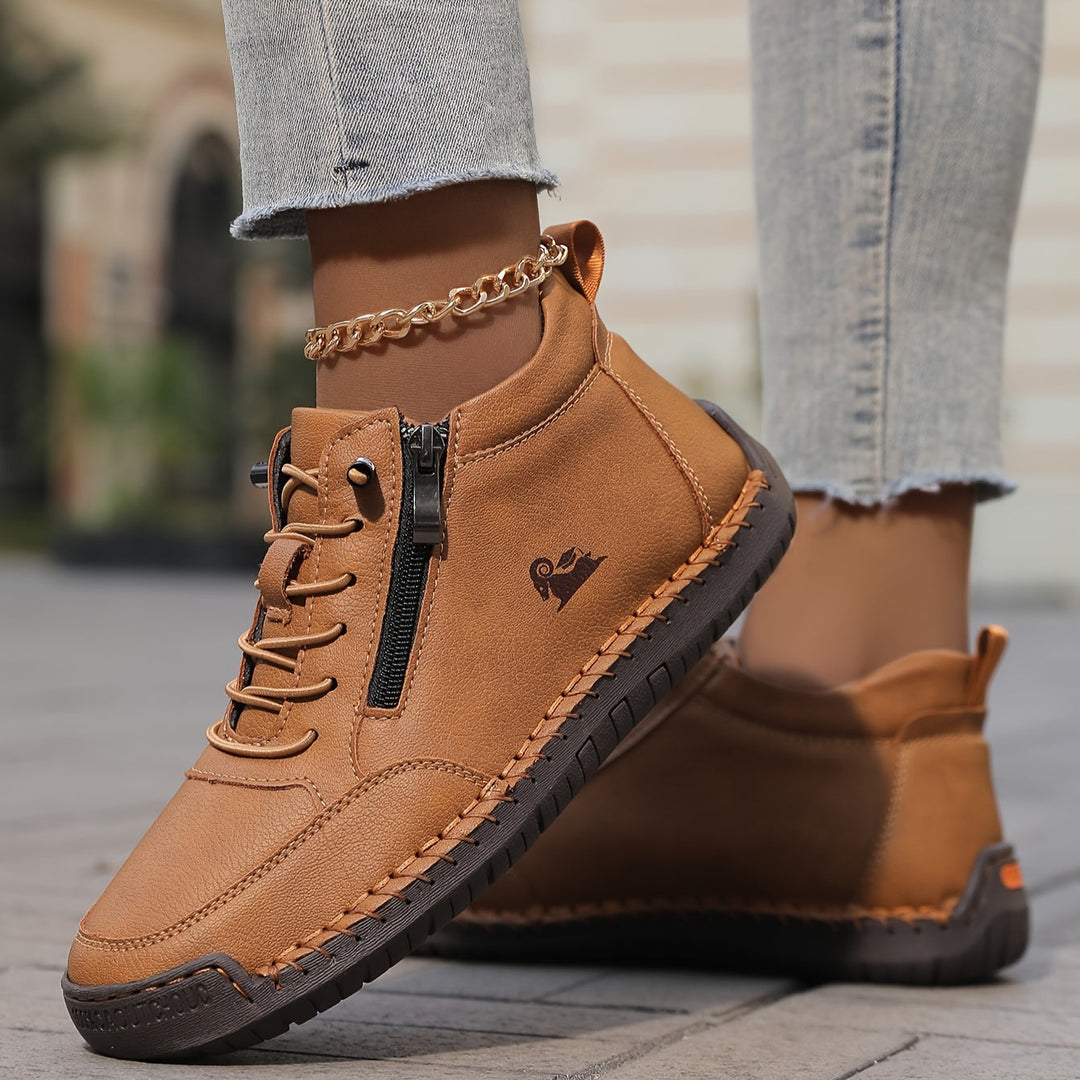 Clara | Women Spring Zip Up Walking Sneakers
