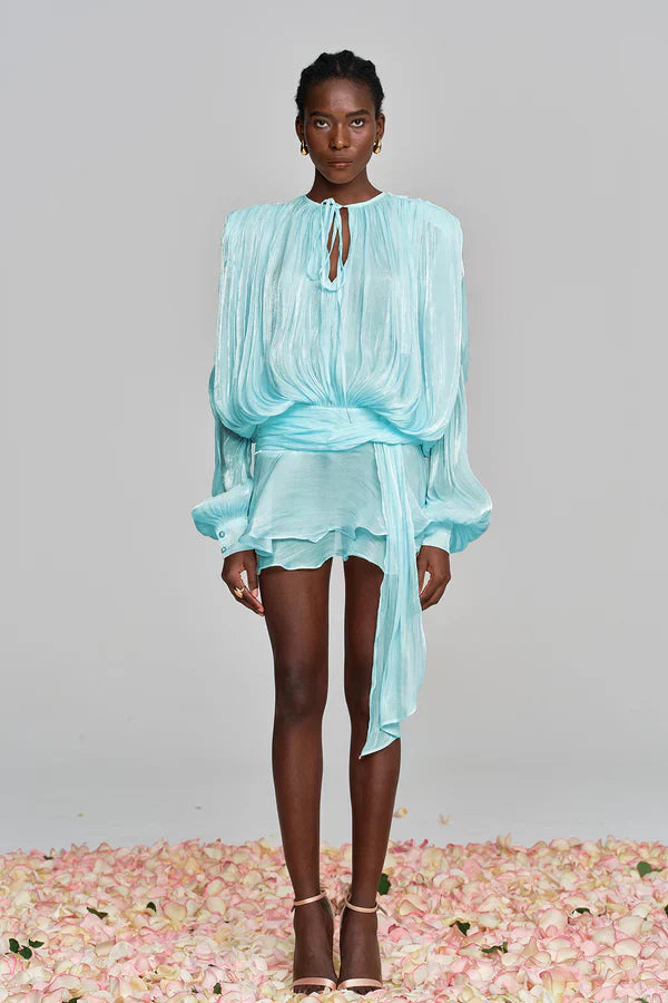 Aminah |  Ruffle Mini Dress