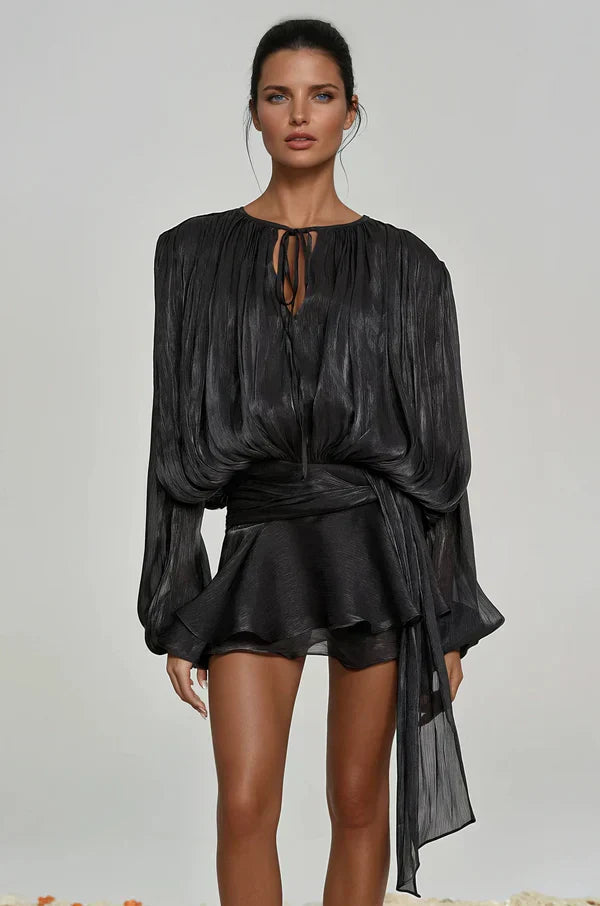 Aminah |  Ruffle Mini Dress