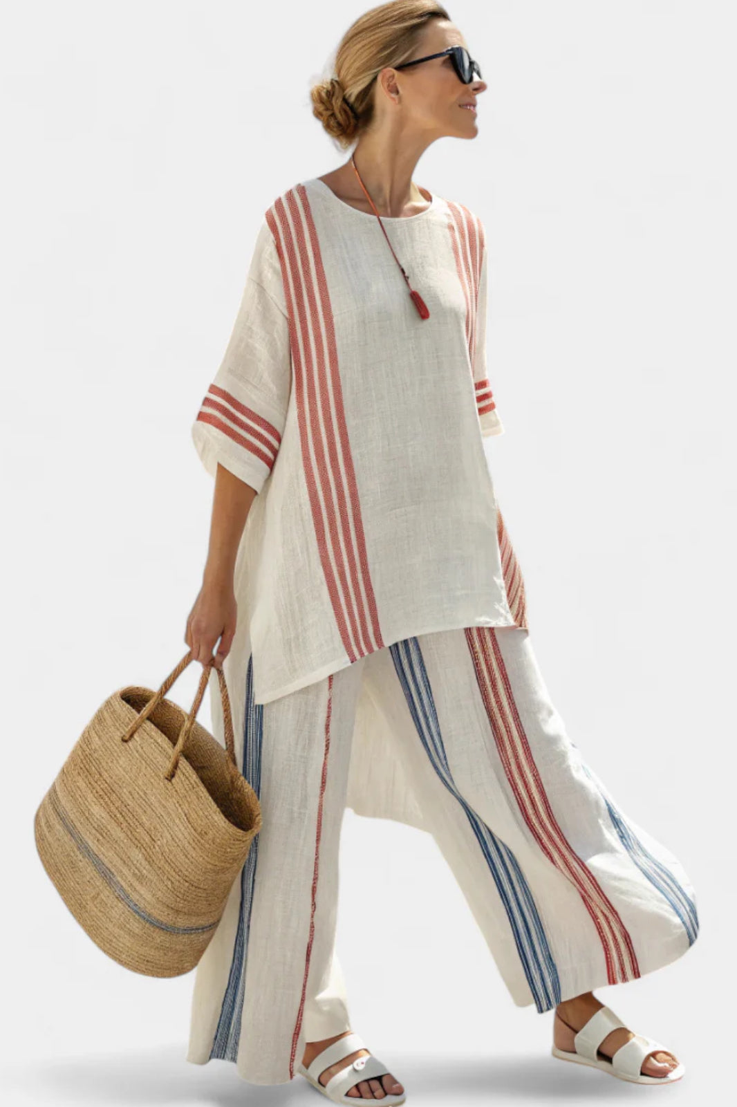 Anila | Elegant Linen Two Piece Set