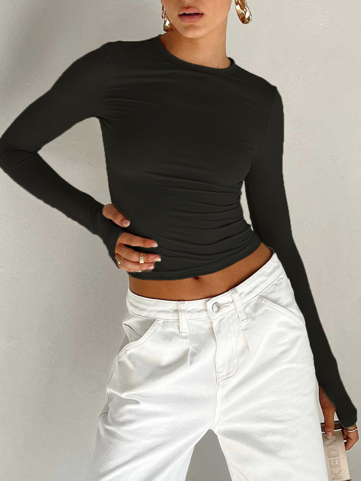 Abigail | Women Summer Long Sleeve Crop Top