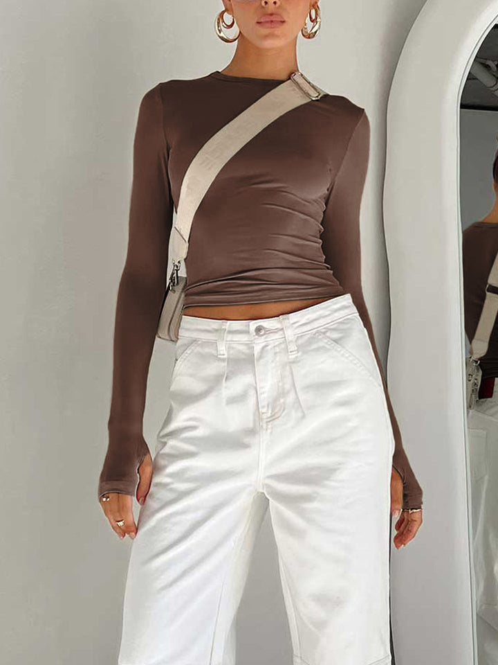 Abigail | Women Summer Long Sleeve Crop Top