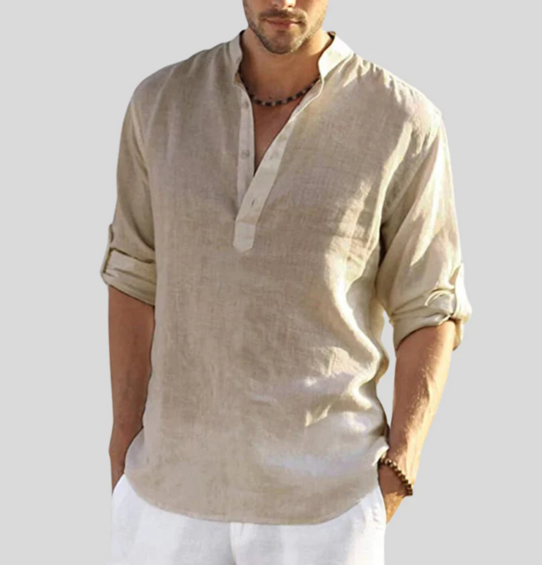 Daniel | Men Casual Button Placket Long Sleeve Shirt
