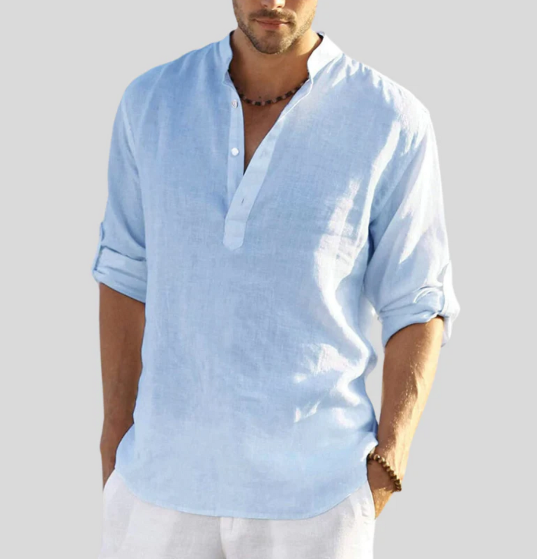 Daniel | Men Casual Button Placket Long Sleeve Shirt