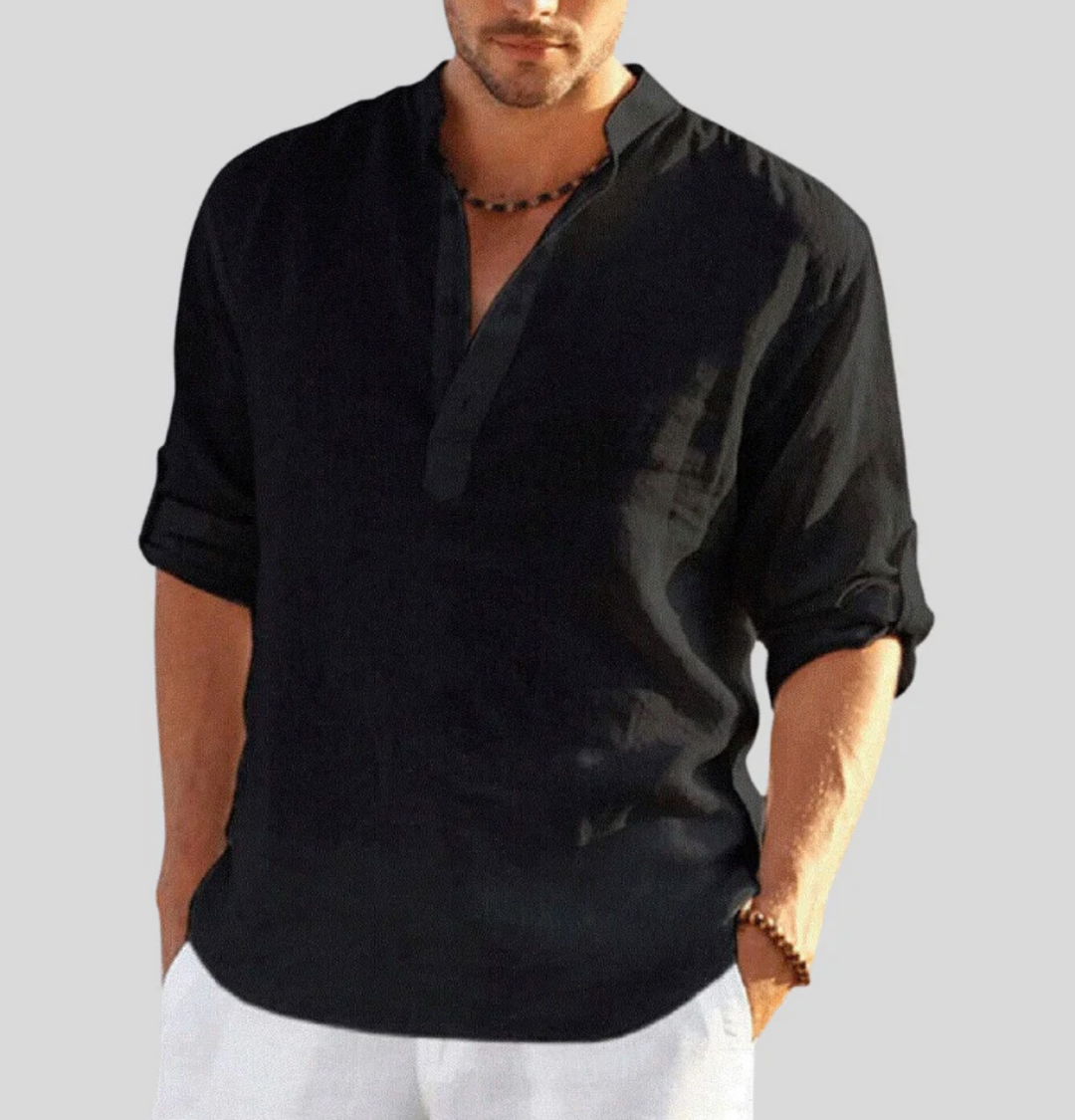 Daniel | Men Casual Button Placket Long Sleeve Shirt