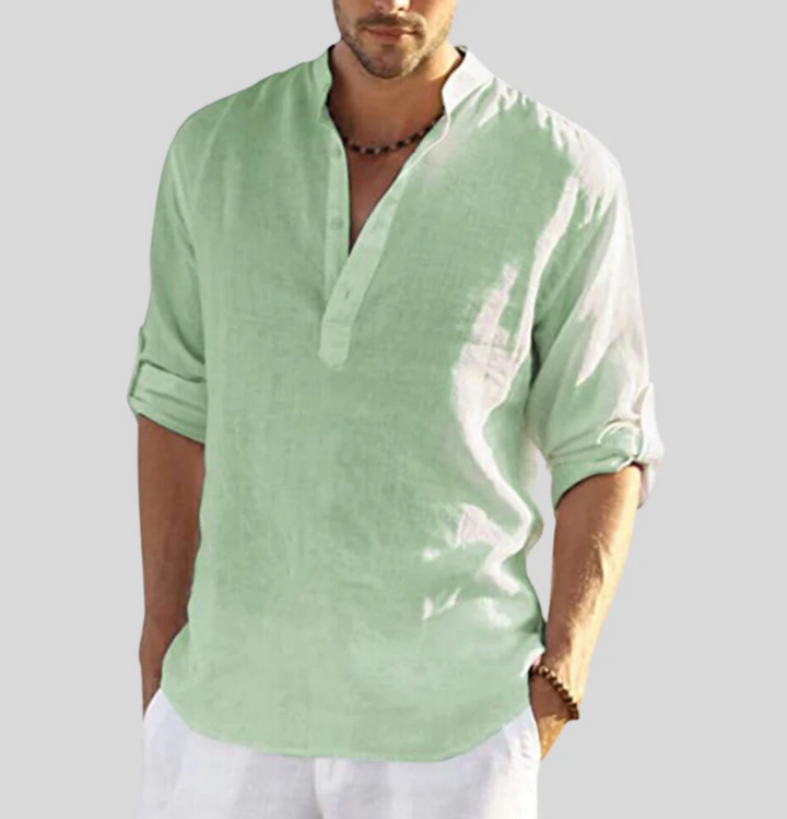 Daniel | Men Casual Button Placket Long Sleeve Shirt