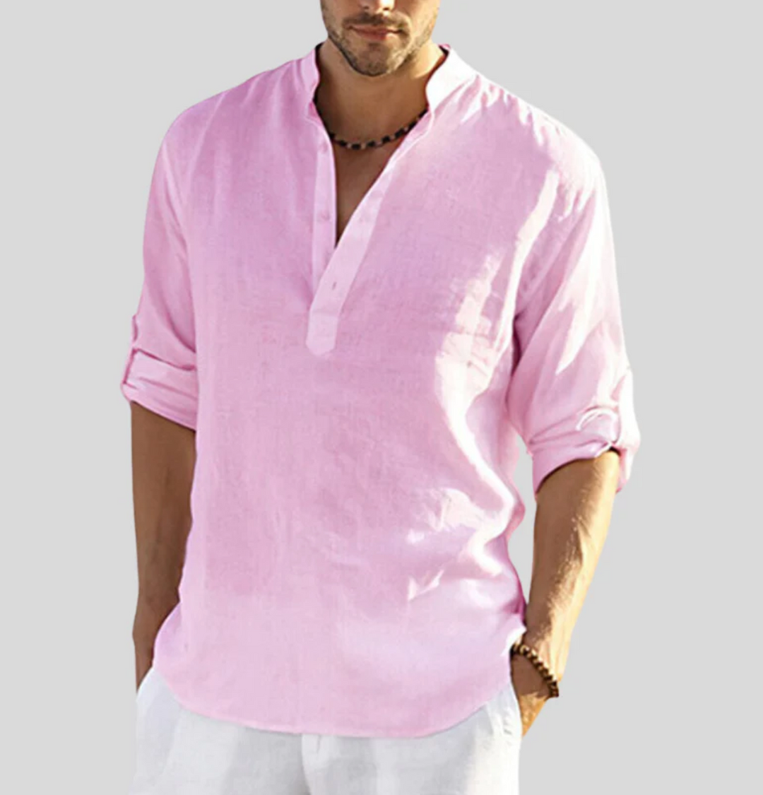 Daniel | Men Casual Button Placket Long Sleeve Shirt