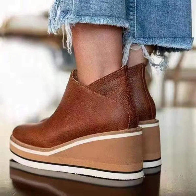 Sarah | Women’s Orthopedic Platform Ankle Boots