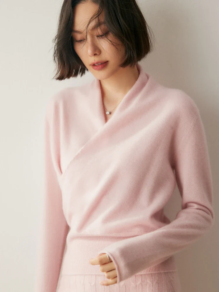 Kate | Women’s Elegant Wrap Crossover Chic Sweater