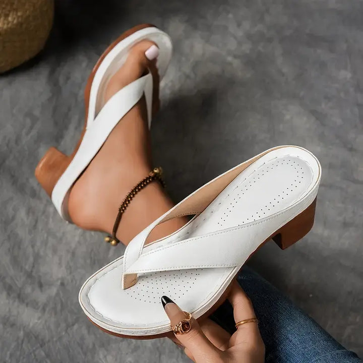 Audrey | Womens Orthopedic Slip On Sandal Heels