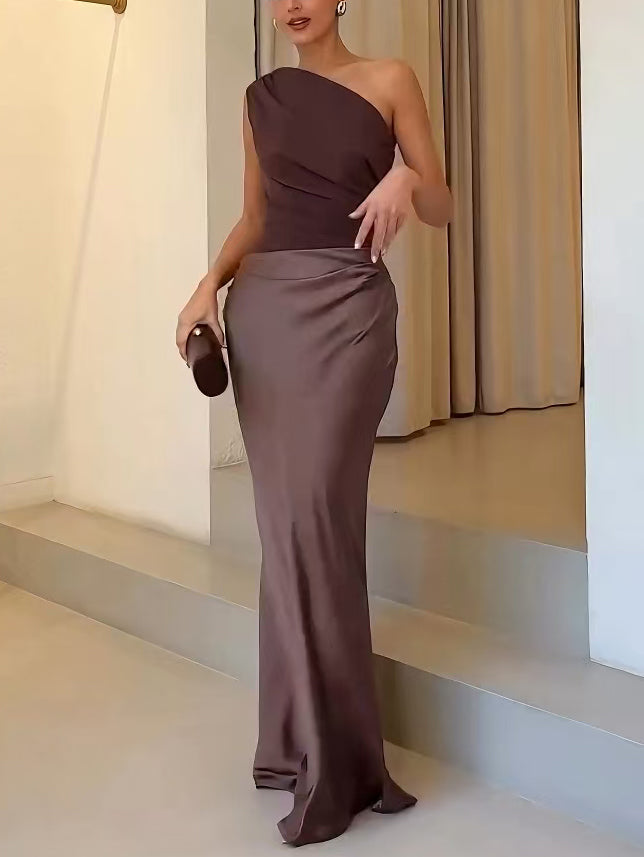 Scarlett | Women’s One Shoulder Maxi Party Dress
