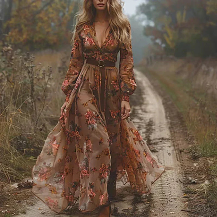 Elizabeth | Women’s Summer Boho Ruffled Maxi Dress