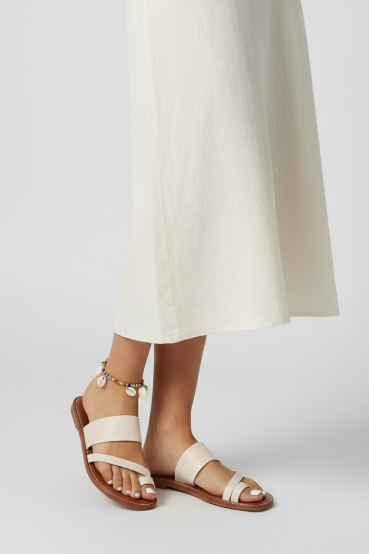 Jasmine | Women’s Slip-On Sandals with Buckle Strap