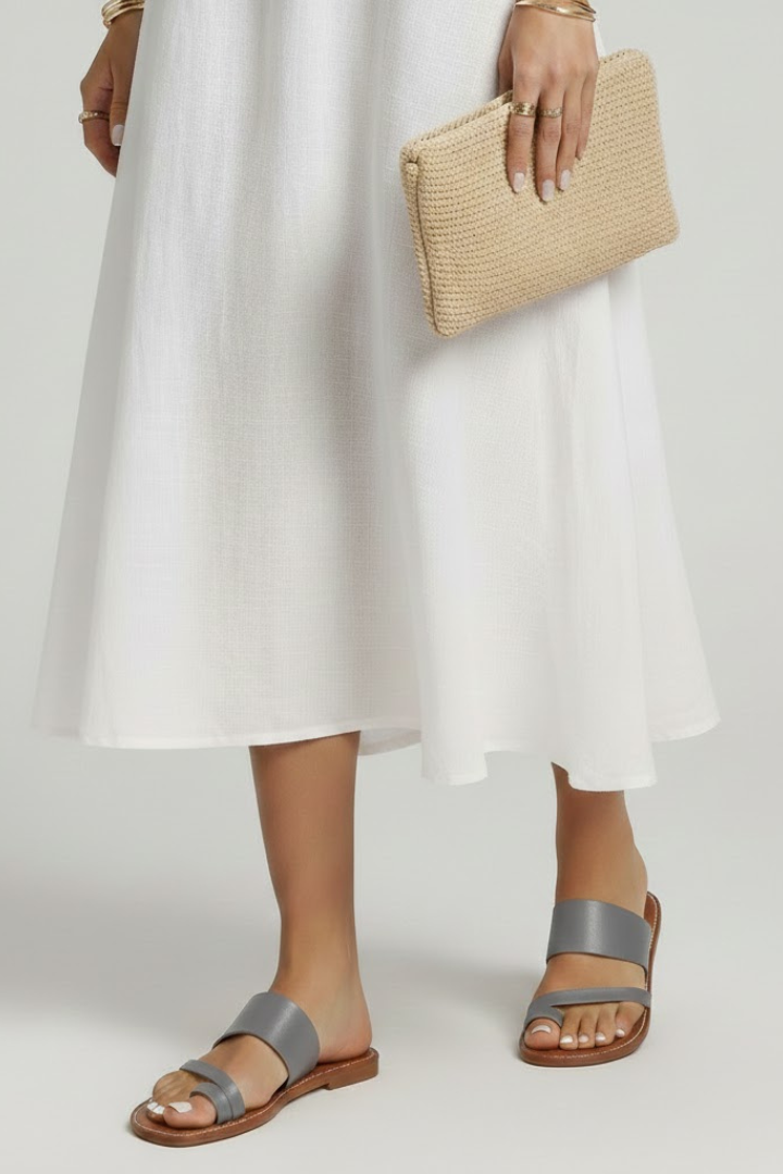 Jasmine | Women’s Slip-On Sandals with Buckle Strap