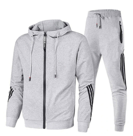 Adam | Men's Two-Piece Tracksuit - Stylish Zip-Up Sporty