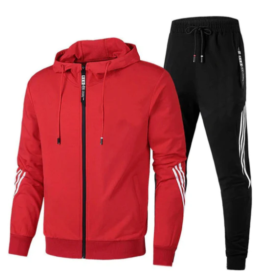 Adam | Men's Two-Piece Tracksuit - Stylish Zip-Up Sporty