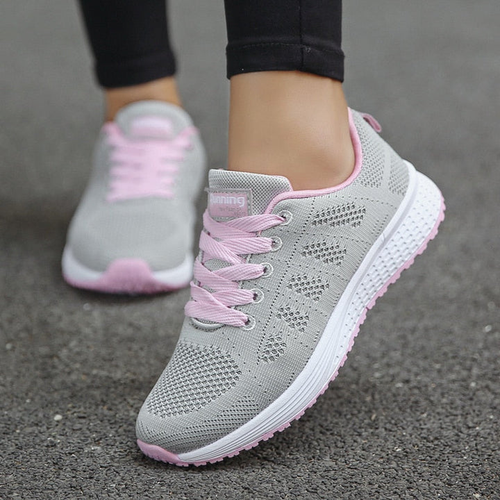 Elizabeth | Womens Lace Up Casual Walking Sneakers