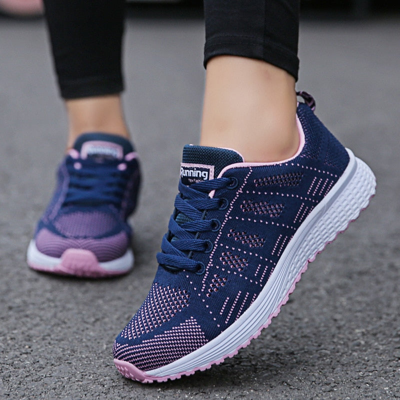 Elizabeth | Womens Lace Up Casual Walking Sneakers
