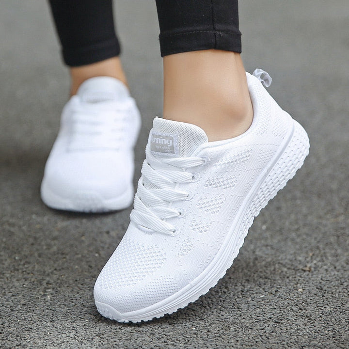 Elizabeth | Womens Lace Up Casual Walking Sneakers