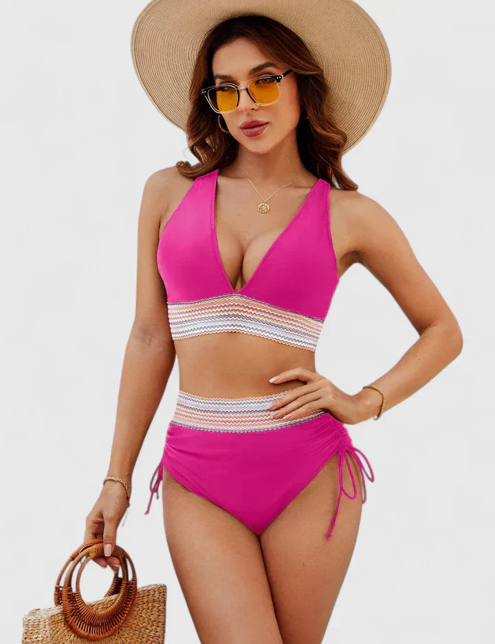 Lily | Women’s High-Waisted Bikini Swimsuit Set