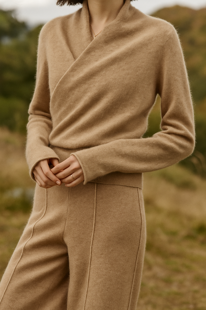 Kate | Women’s Elegant Wrap Crossover Chic Sweater