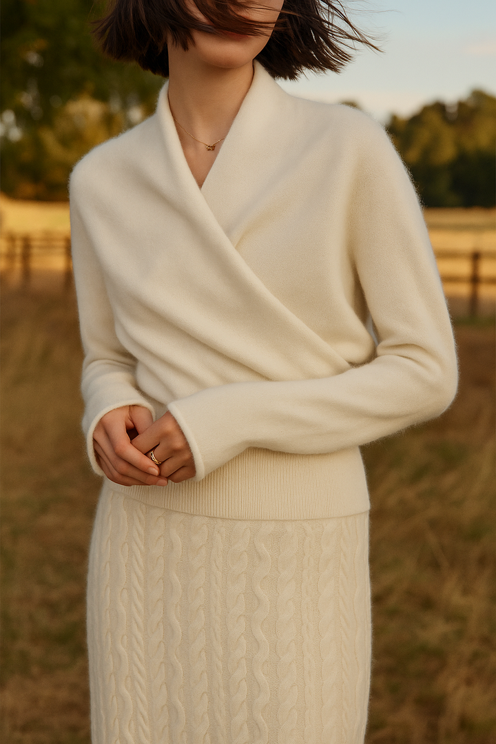 Kate | Women’s Elegant Wrap Crossover Chic Sweater