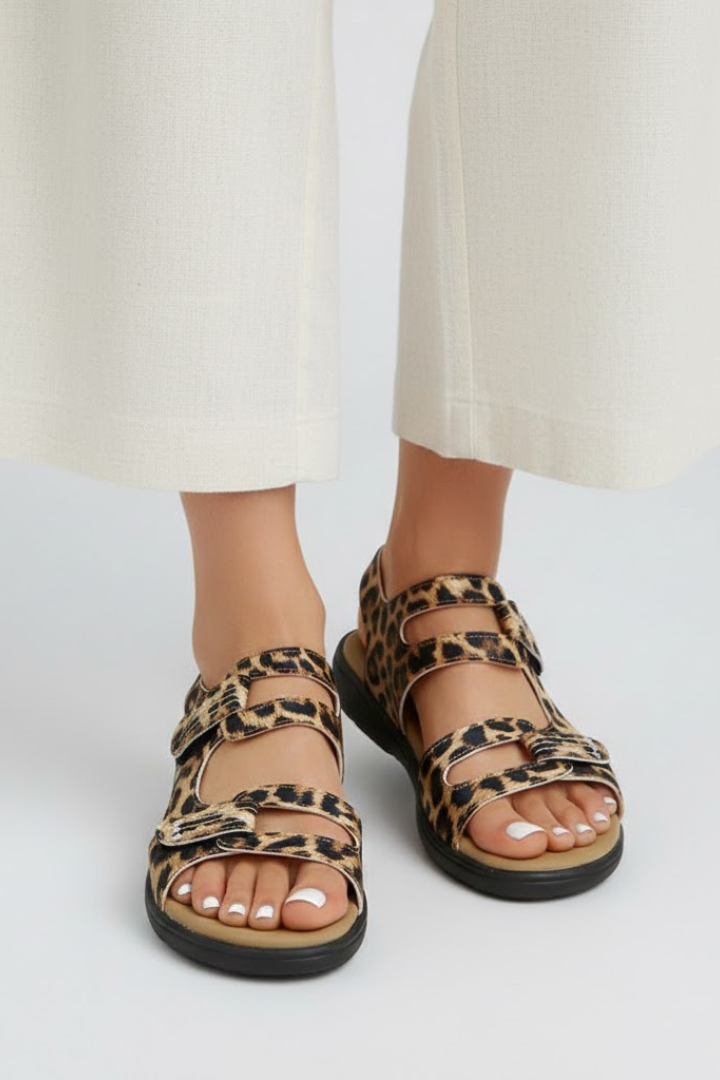 Ovrin | Women’s Heeled Sandals Multi Strap Toe