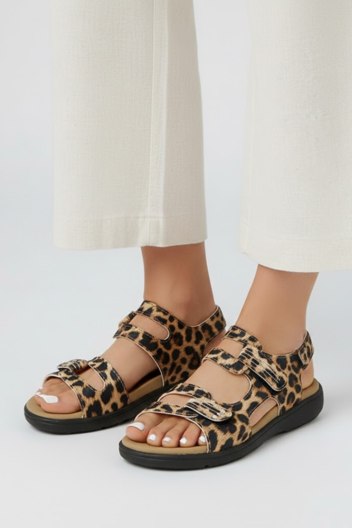 Ovrin | Women’s Heeled Sandals Multi Strap Toe