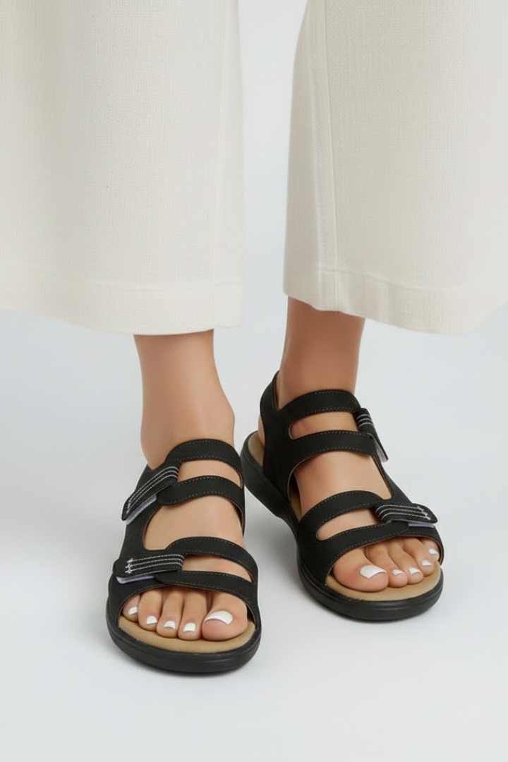 Ovrin | Women’s Heeled Sandals Multi Strap Toe