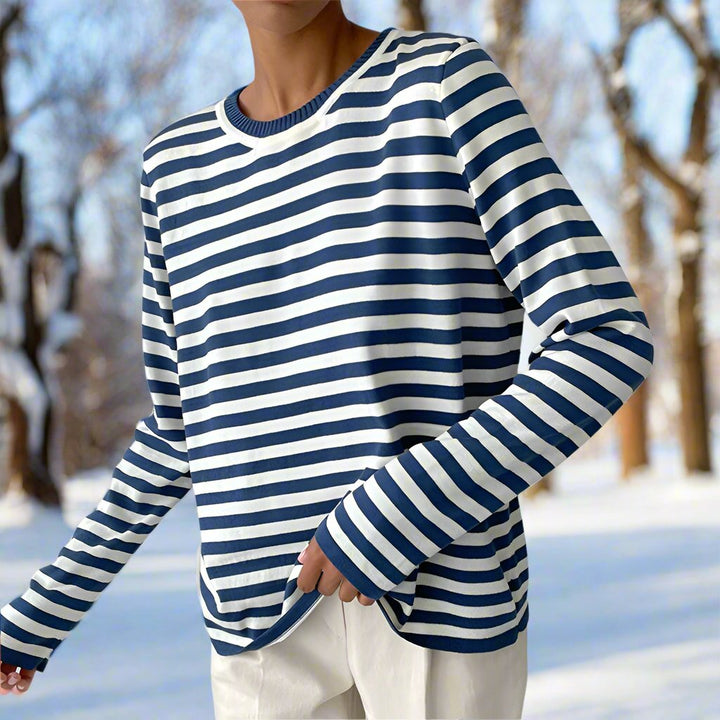 Clara | Women Spring Long Sleeve Striped Top